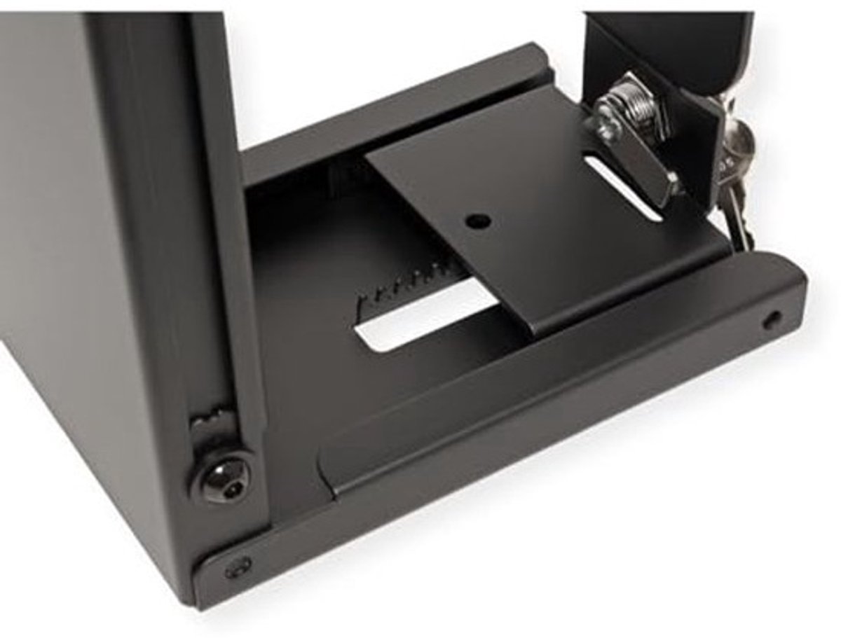 Mini PC Houder met Slot - Ruimtebesparende Oplossing voor Onder de Tafel