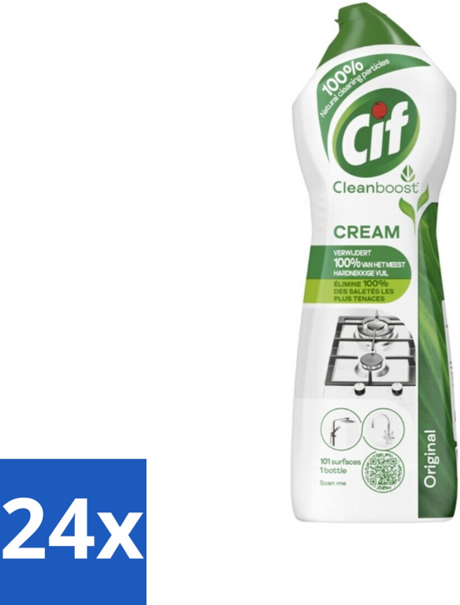 Cif Cleanboost - Original - Poetsmiddel - 750 ml - Voordeelverpakking - 24 stuks