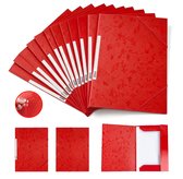Mappen – 12 pack – 31,5 x 23,5 cm – Mappen met elastieksluiting – Documentmappen – Kartonnen mappen – Multifunctioneel – Geschikt voor het ordenen en veilig bewaren van A4-documenten en officiële papieren.