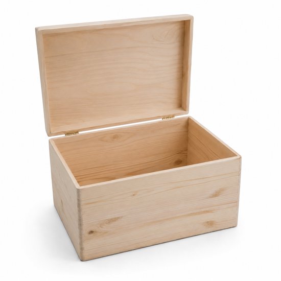 HoutenFrits Memorybox Baby met Naam - Herinneringskist 40×30×23 cm — afbeelding 3