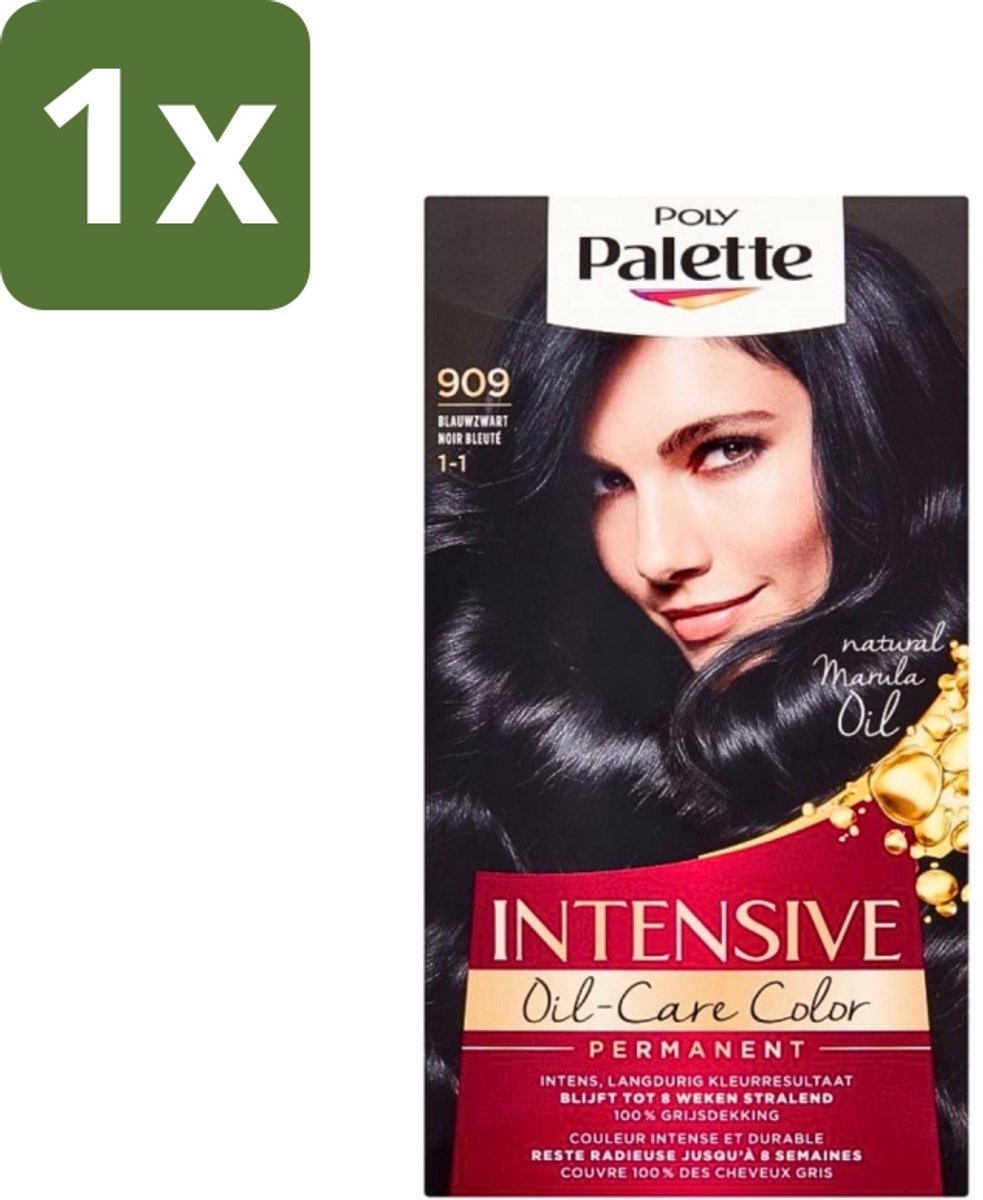 Poly Palette - Haarverf - Blauw Zwart 909 - 115ml - 1 stuk