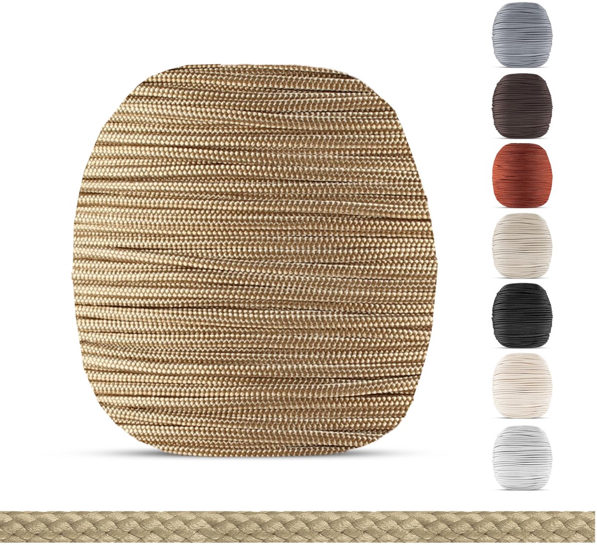 EFIXS Jaloezieën koord 2,2 mm - beige - 10-25 meter - hier: 10 meter - premium jaloezie trekkoord - ShopVlot