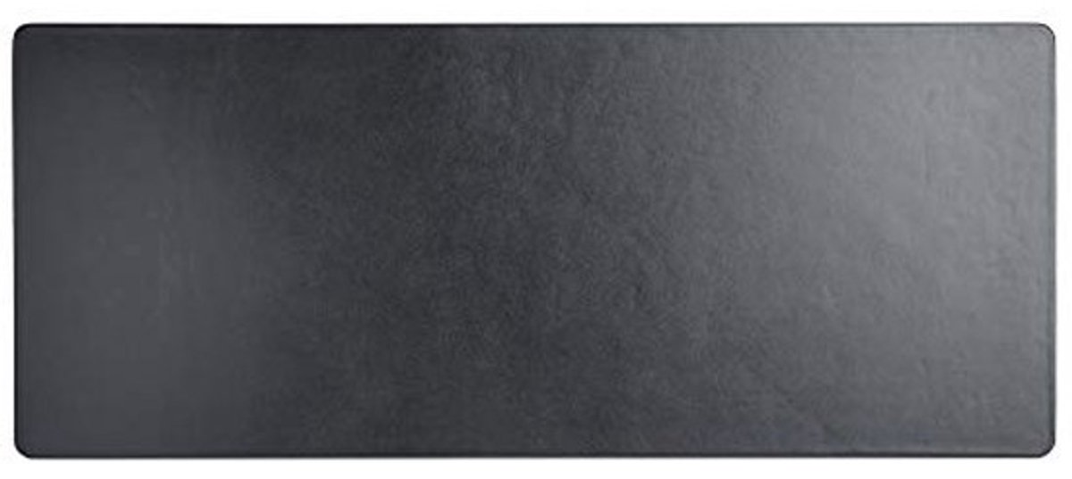 Bureau Pad Mat voor Muis en Toetsenbord van Top-Grain Leer, Zwart 30 x 12,5 x 0,31