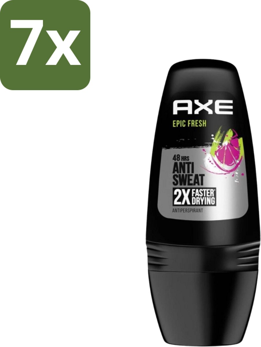 Axe - Deodorant Roller- 48hrs Fresh - Epic Fresh - 50 ml - Bulkverpakking - 7 stuks