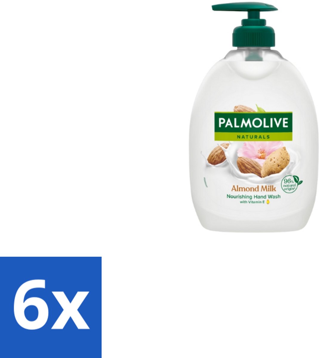 Palmolive - Handzeep - Met Pomp - Almond Milk - 500ml - Voordeelverpakking - 6 stuks