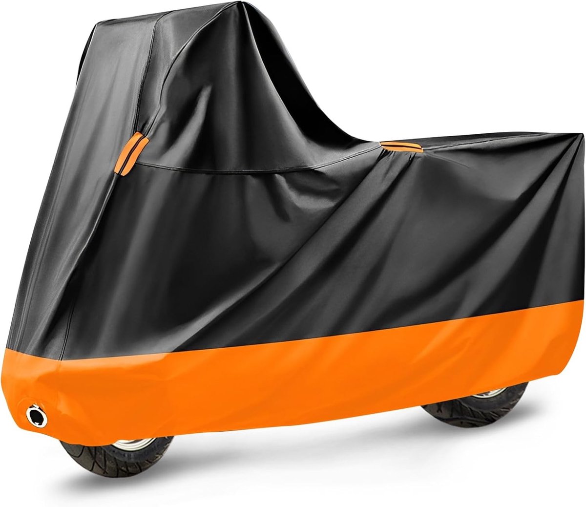 Waterdichte Motorhoes 210D-2XL voor Scooters en Motoren, Robuuste Bescherming Buiten met Diefstalbeveiliging en Geschikt voor Jaarlijks Gebruik (245 x 105 x 125 cm)