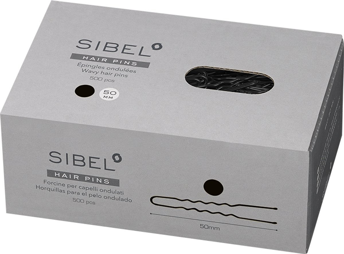 Sibel Wavy Pins 50mm Black/500gr