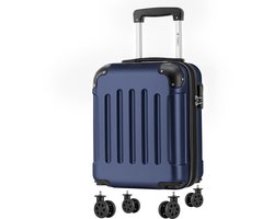 YONSLY Cabinekoffer met Afneembare Wielen - 46 × 31 × 20 cm - 25L - Donkerblauw