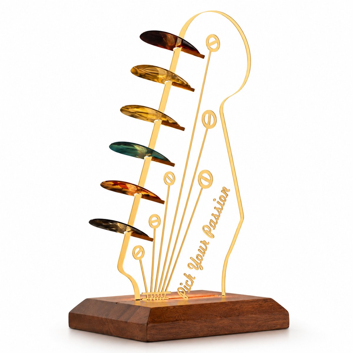 BOTC Plectrum set - Gitaar Plectrumhouder - Verlichte Opbergdoos voor Gitaarplectrums - Gitaaraccessoires & Cadeaus