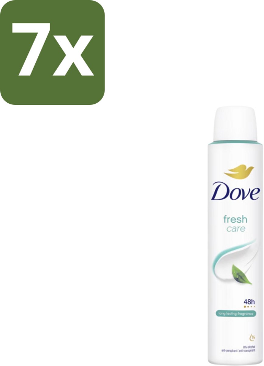 Dove – Deodorant Spray – Fresh Care – 200 ml - Bulkverpakking - 7 stuks