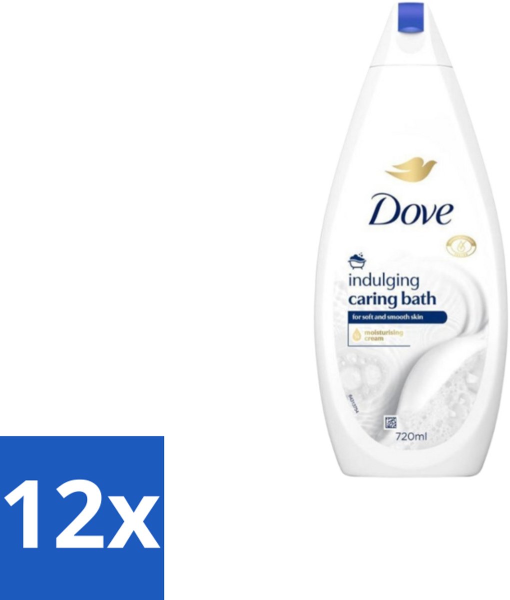 Dove – Badcrème – Indulging Cream – 720 ml - Voordeelverpakking - 12 stuks