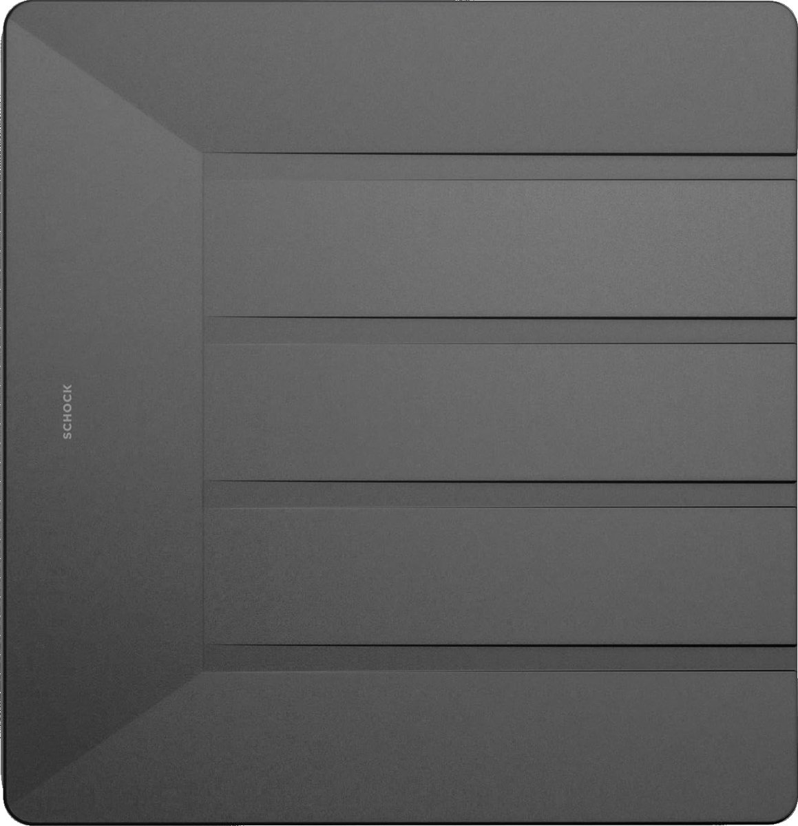 Schock® Afdruipmat van siliconen, antraciet, flexibele afdruipmat voor keuken, vaatwasmachinebestendige accessoires - ShopVlot
