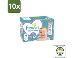 10 x Pampers – Luiers – Baby Dry Maat 4 – 76 Luiers - Grootverpakking - Baby Droog Luis - Baby Droog Luis 4 - Baby Droog Luis 4-76 Stuks - Droge Baby Luis - Droge Baby Luis 12 Uur