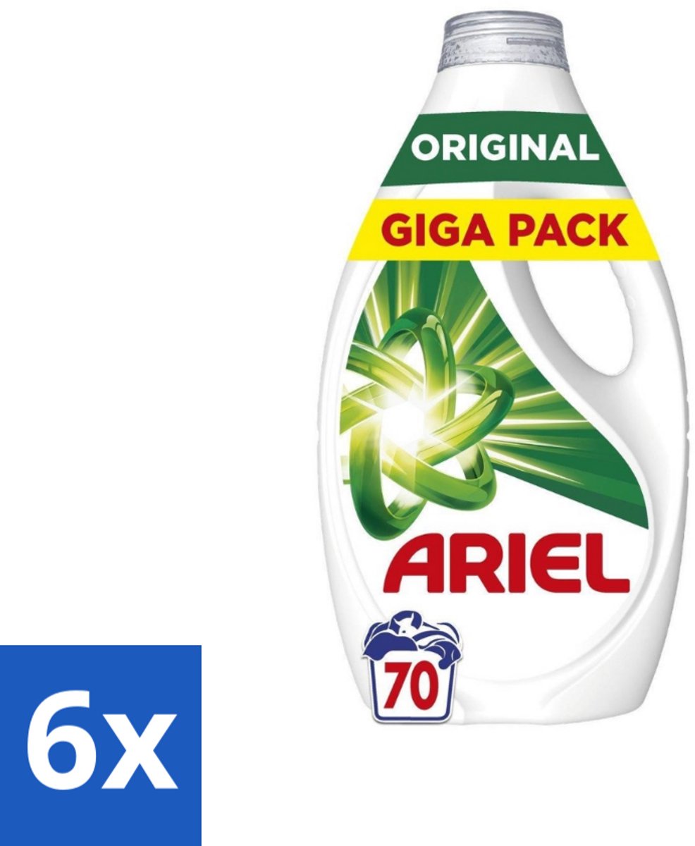 Ariel – Vloeibaar Wasmiddel – Original – 3150 ml – 70 wasbeurten - Voordeelverpakking - 6 stuks