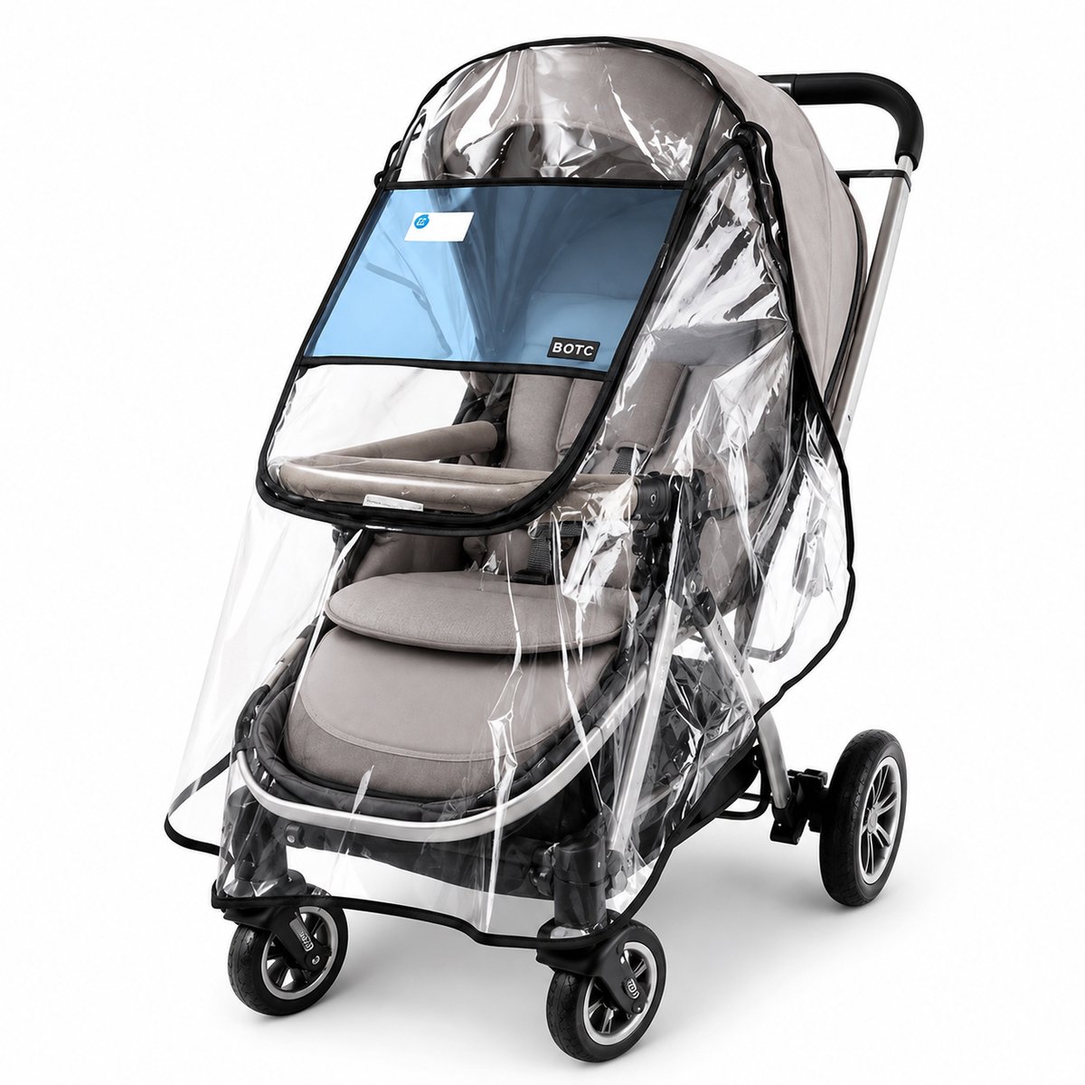 BOTC Regenhoes Kinderwagen - BPA vrij - Universele Regenhoes Kinderwagen van BOTC