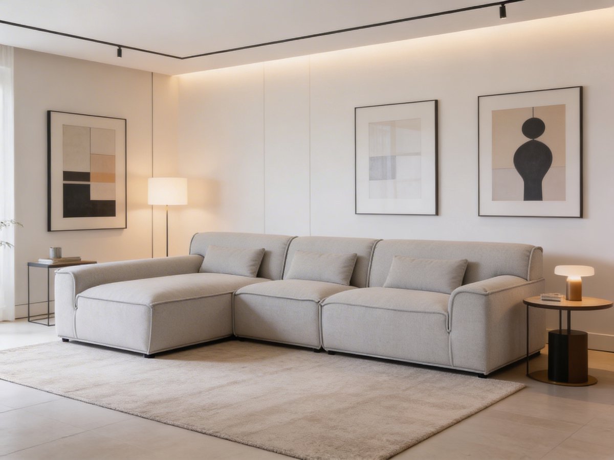 Montero Lounge – Koningstijl – Luxe Loungebank – Moderne Design Bank – Ruime Bank voor Woonkamer