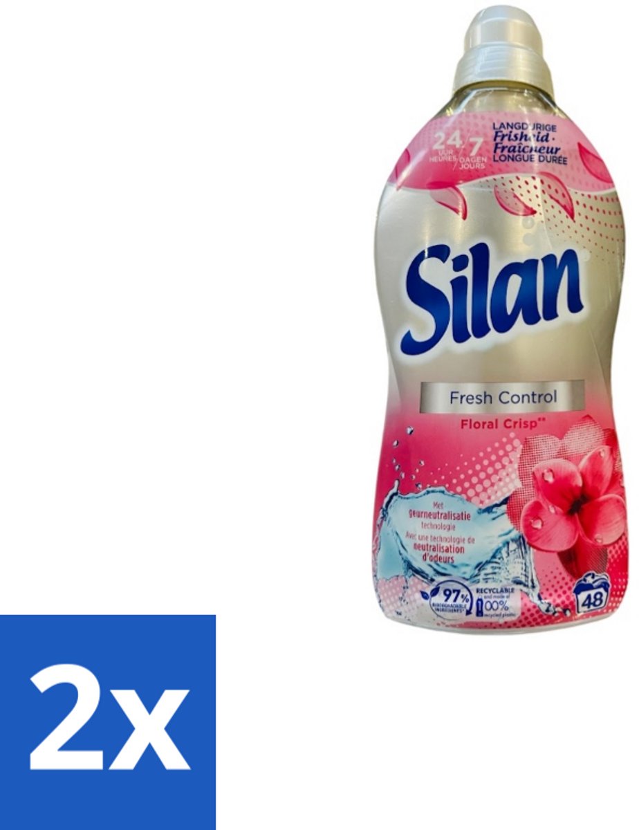 Silan – Wasverzachter – Fresh Control Floral Crisp – 1056 ml - Voordeelverpakking - 2 stuks