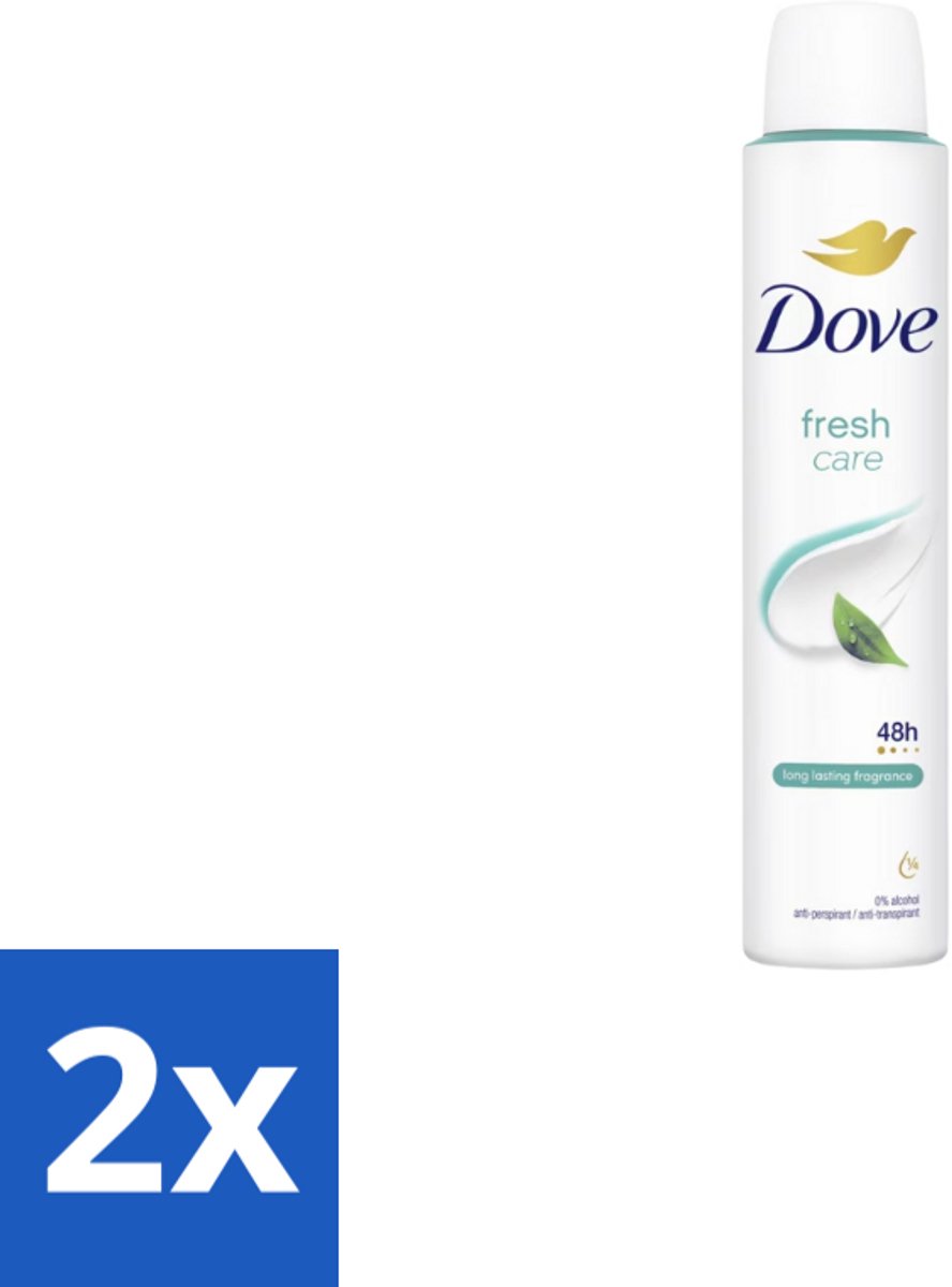 Dove – Deodorant Spray – Fresh Care – 200 ml - Voordeelverpakking - 2 stuks