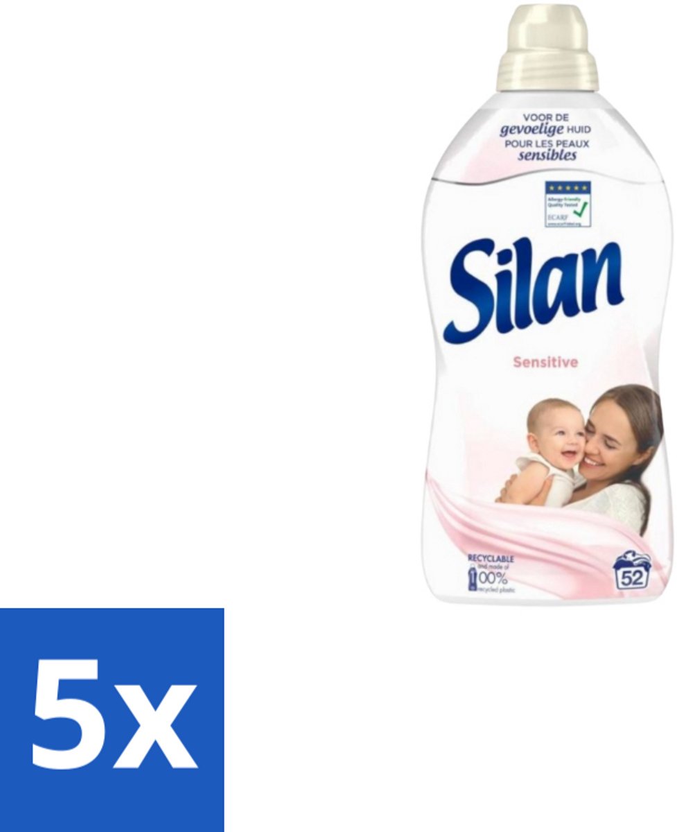 Silan – Wasverzachter – Sensitive – 1144 ml - Bulkverpakking - 5 stuks