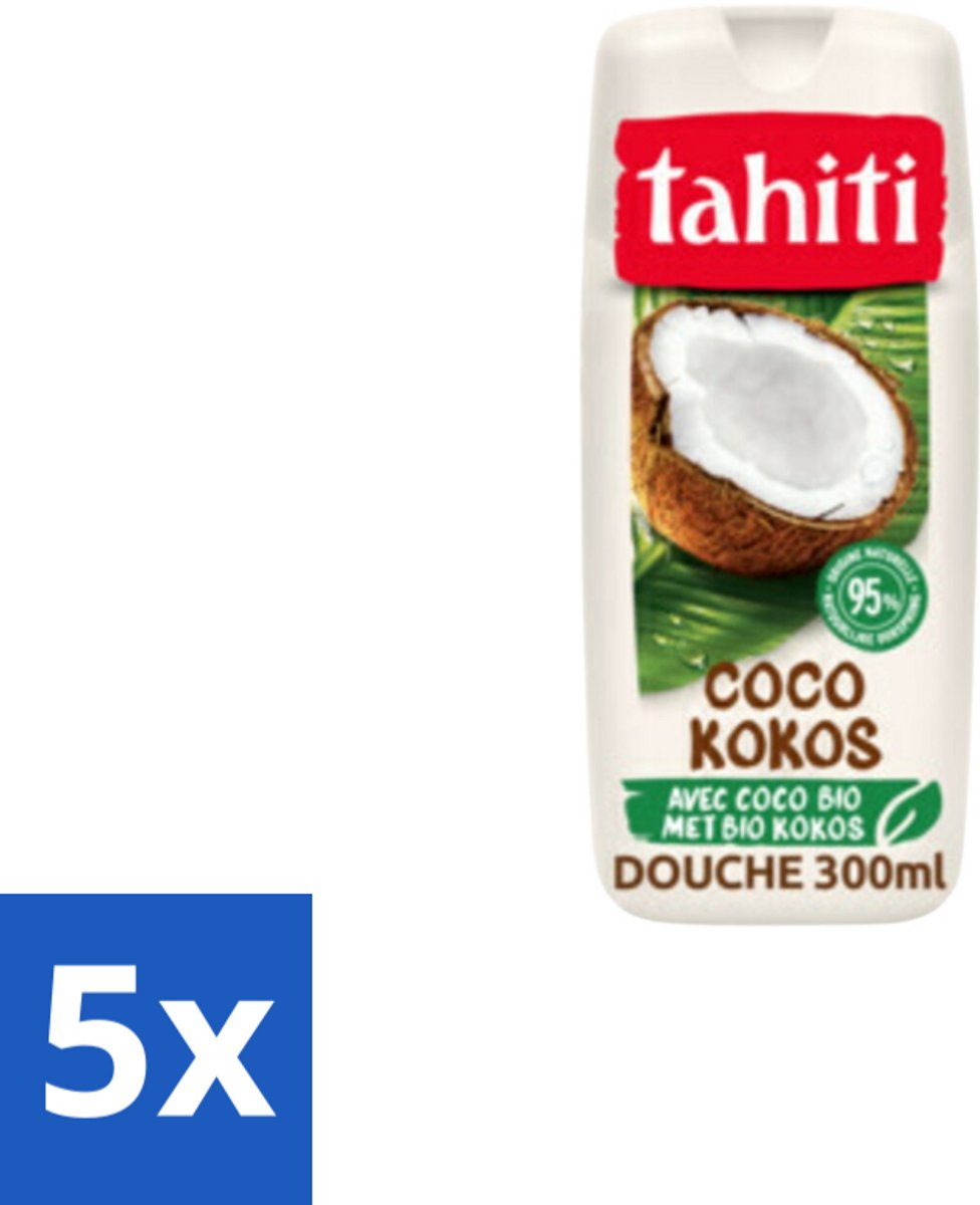 Tahiti – Douchegel – Coco - 315 ml - Bulkverpakking - 5 stuks