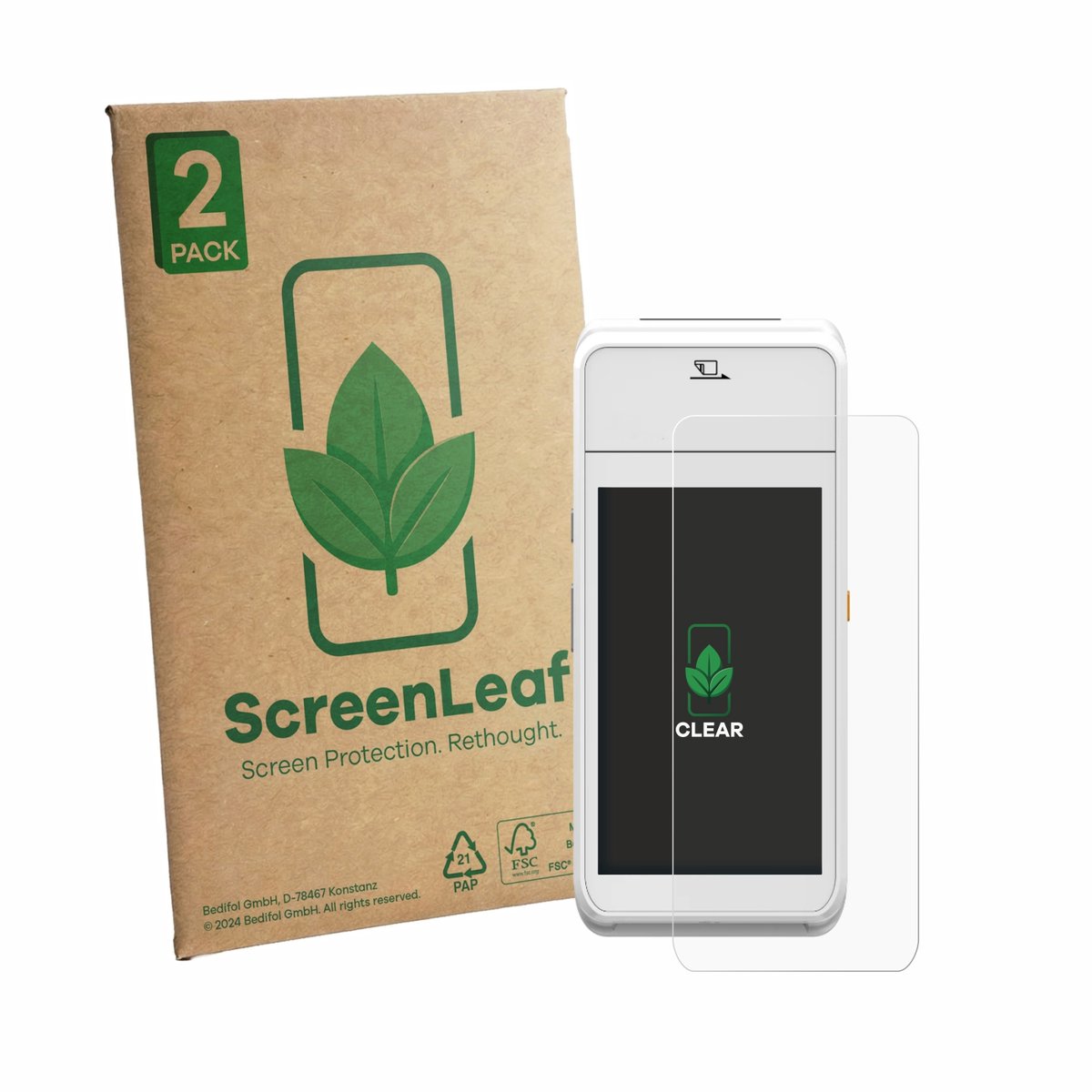 2 Stuks Screenprotector voor Pax A99 - Hoogwaardige Beschermfolie transparant