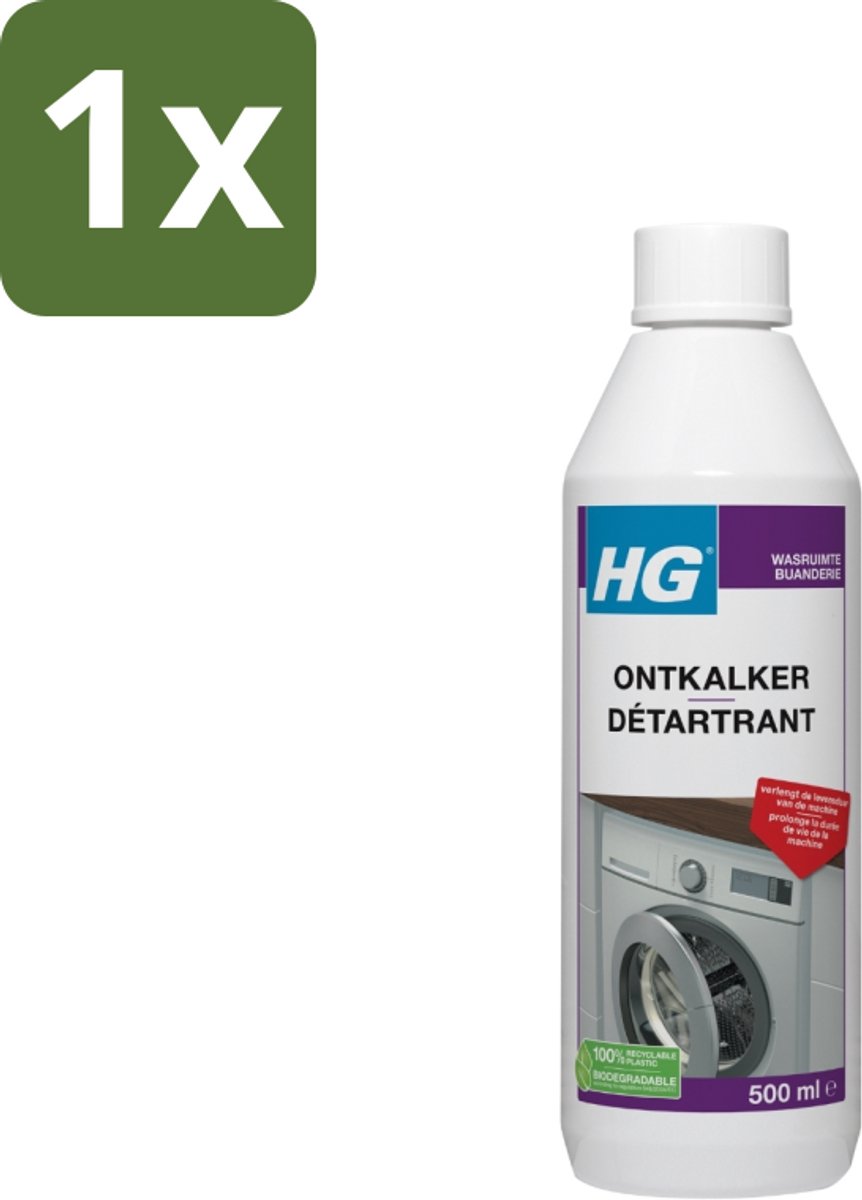 1 x HG Ontkalker 500 ml - Ontkalken - Kalk Verwijderen - Ketelsteen Verwijderen - Wasmachine Ontkalken - Koffiezetapparaat Ontkalken