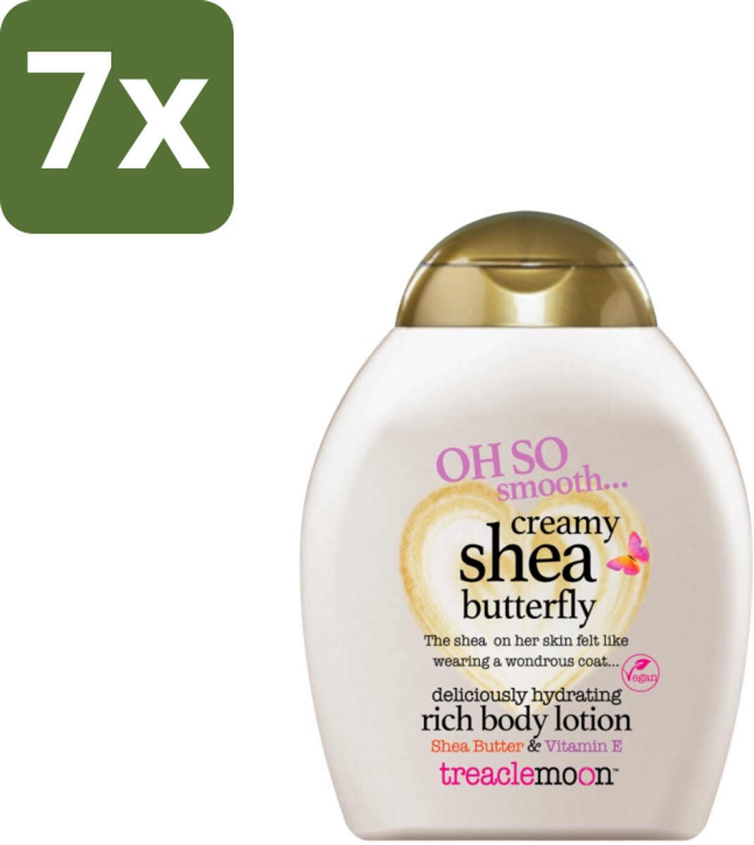 Treaclemoon – Bodylotion – Creamy Shea Butterfly – 250 ml - Bulkverpakking - 7 stuks