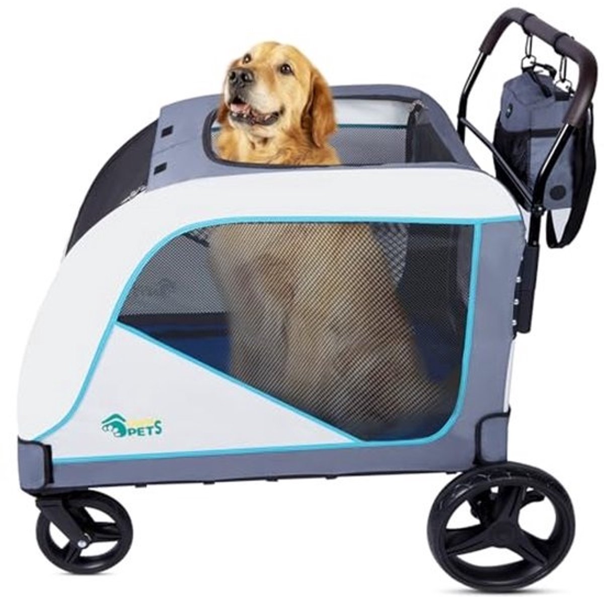 Extra grote kinderwagen voor honden - veelzijdig en gebruiksvriendelijk