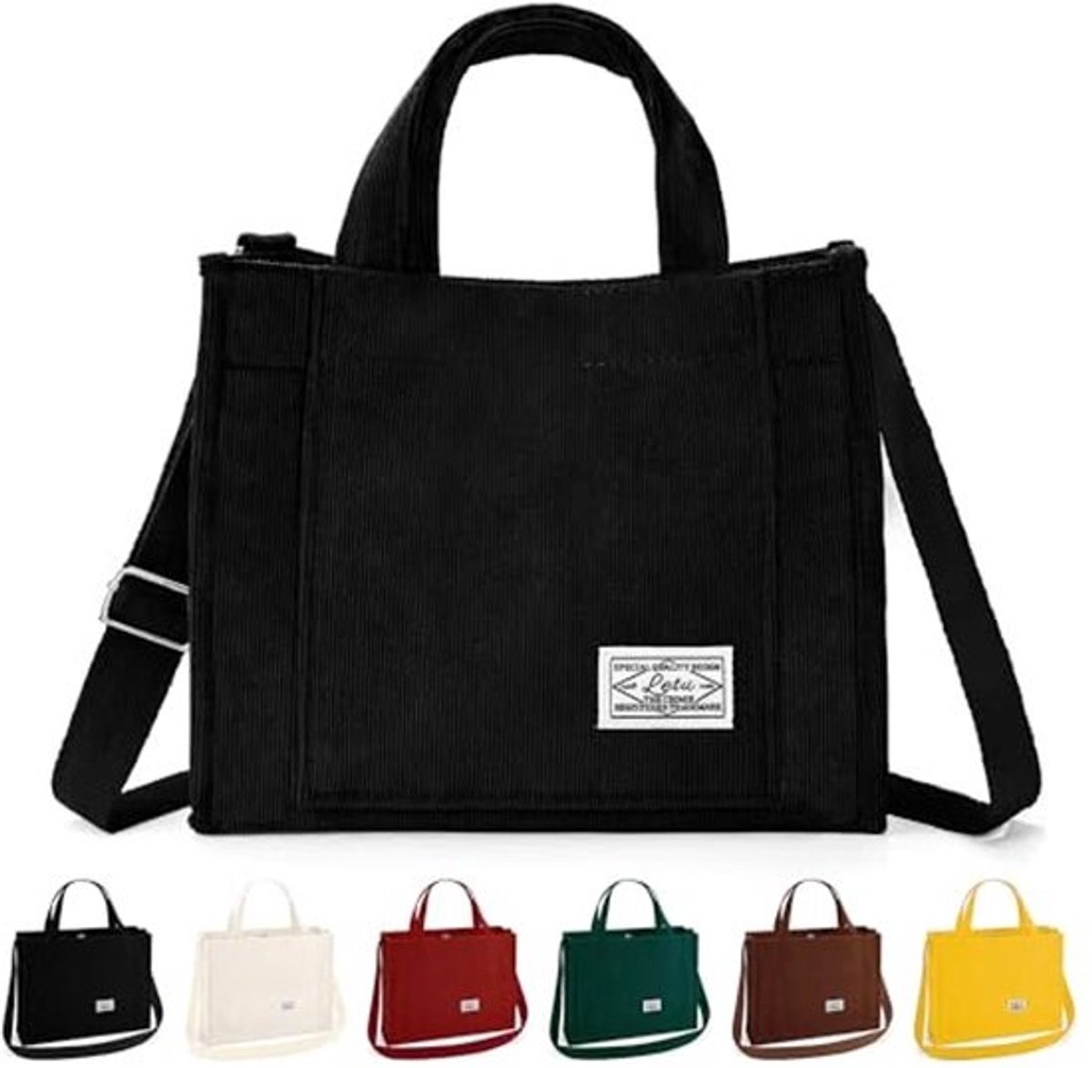 Casual Corduroy Crossbody Tas – Vintage Hobo Tote Handtas voor Diverse Gelegenheden