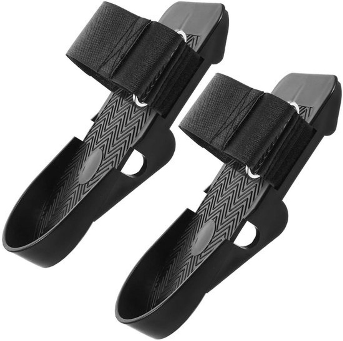 Roeimachine Pedalen - Roeitrainer Voetsteunen - Thuis Workout - Verstelbaar Anti-slip Ontwerp - 24 cm - Zwart