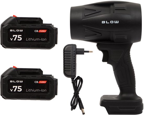 BLOW 21V CB TURBO accu bladblazer, 130.000 omwentelingen, 2,4 Ah, koffer van blow — afbeelding 5