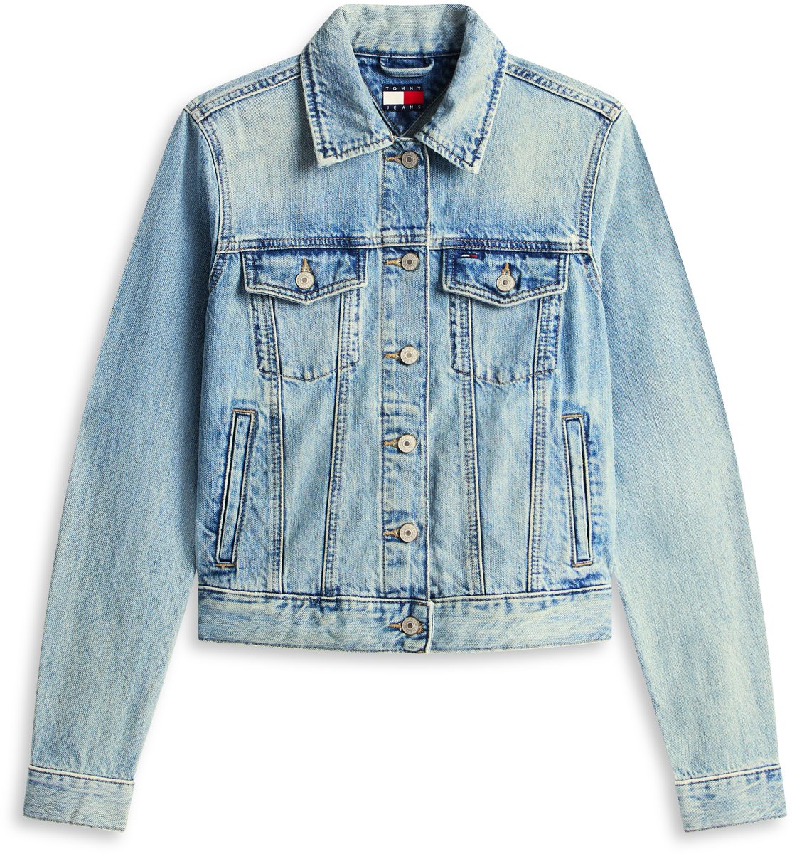 Tommy Jeans Jas Classic Trucker Ext Dw0dw22720 1ab Light Dames Blauw
