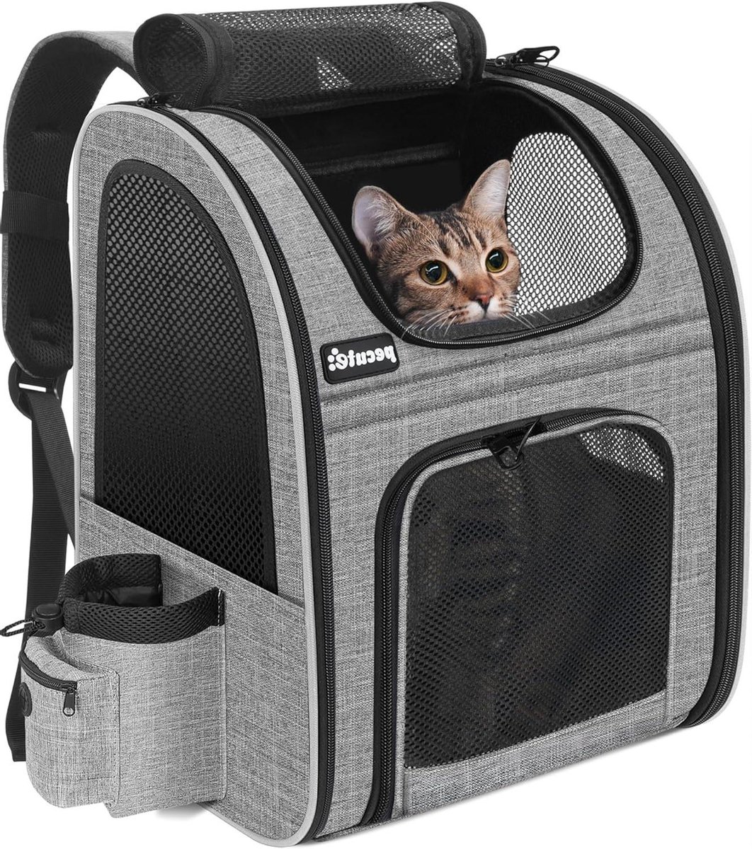 Huisdier Rugzak - Draagtas Kat Hond - Reizen met Huisdier - Ademend Mesh Ontwerp
