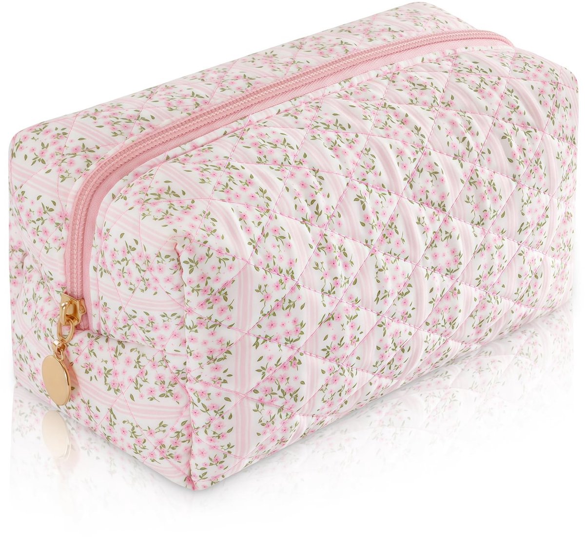 Solidchoice - Makeup Bag Reistas voor Vrouwen - Schattige Gewatteerde Cosmetica Organizer