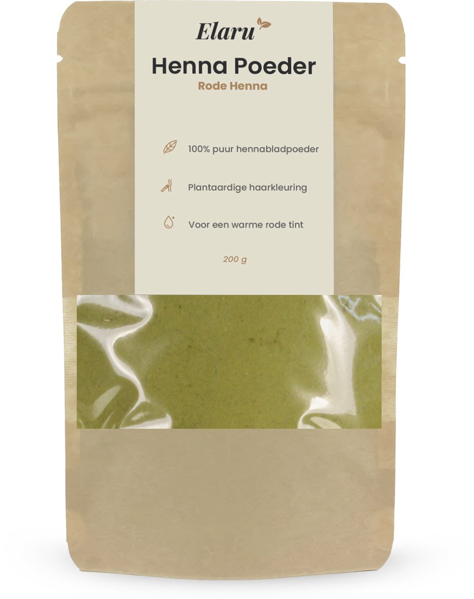 Henna Poeder Rood - 200 g - Natuurlijke Haarkleuring - 100% Puur