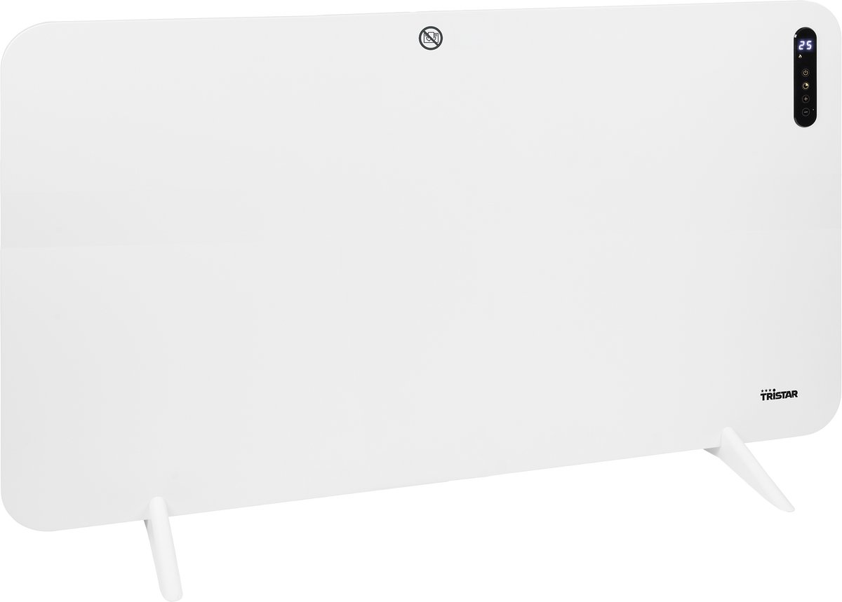 Tristar Infrarood Paneelverwarmer 650W - Instelbare Thermostaat - 24-uurs Timer - Afstandsbediening - Open-Raam Detectie - Wand- en Vloermontage - KA-5096