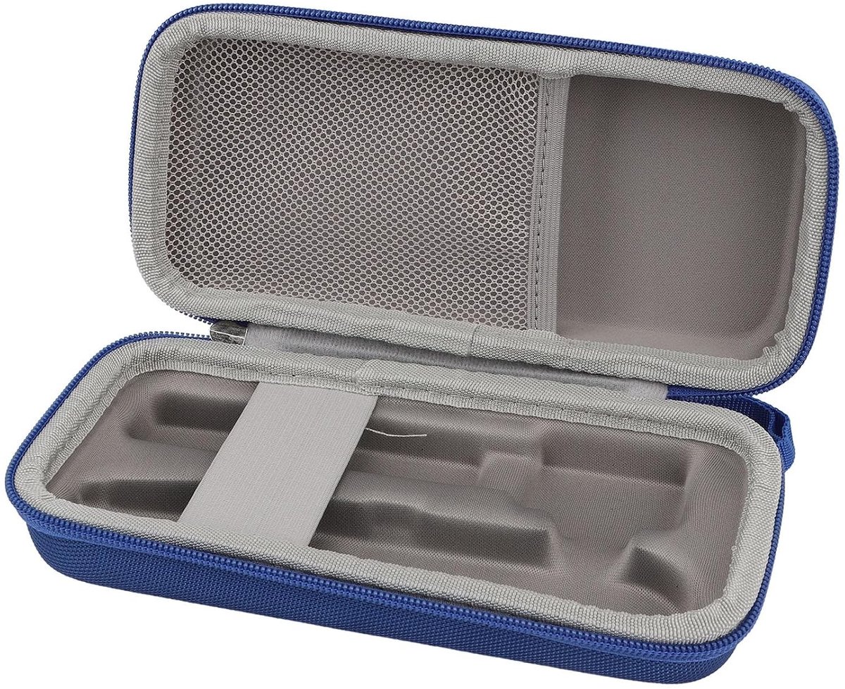Draagbare Hardcase voor 3D-pennen, Beschermende Tas met Elastische Band, Ideaal voor Creatieve Projecten en Reizen, Blauw