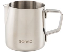 SORSO Barista melkkannetje, roestvrij staal, 600 ml – Zilver