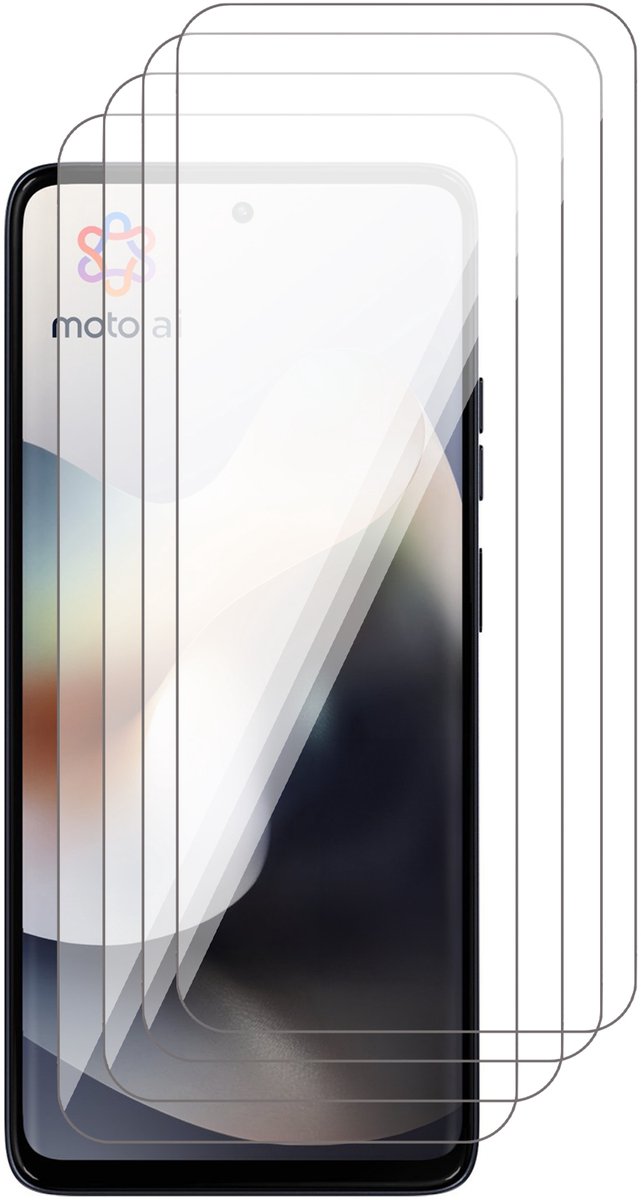 Screenprotector geschikt voor Motorola Moto G86 / G86 Power – 4 Stuks – UltraClear Gehard Glas – Case Friendly – 9H Krasbestendig