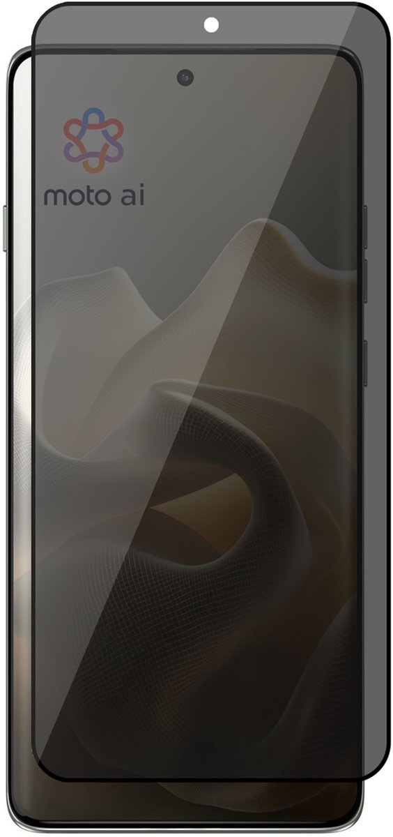 Privacy Screenprotector geschikt voor Motorola Moto Edge 60 Pro – Full Cover Gehard Glas – Anti Inkijk – Privacy Filter