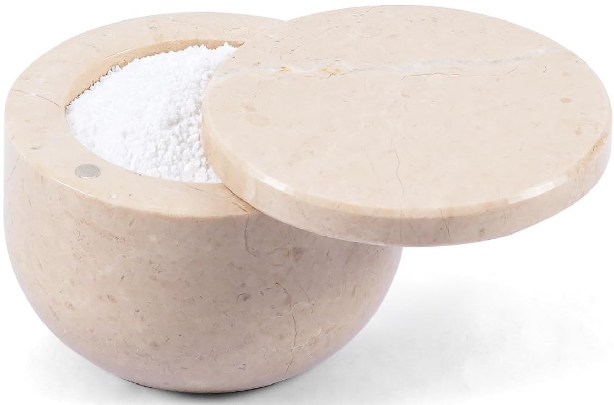 Elzusha - Marmeren Zoutpot met Magnetisch Deksel
