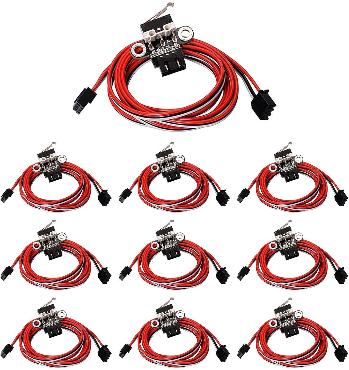 Elzusha - Micro Limit Switch voor 3D Printer met 3 Pin Kabel