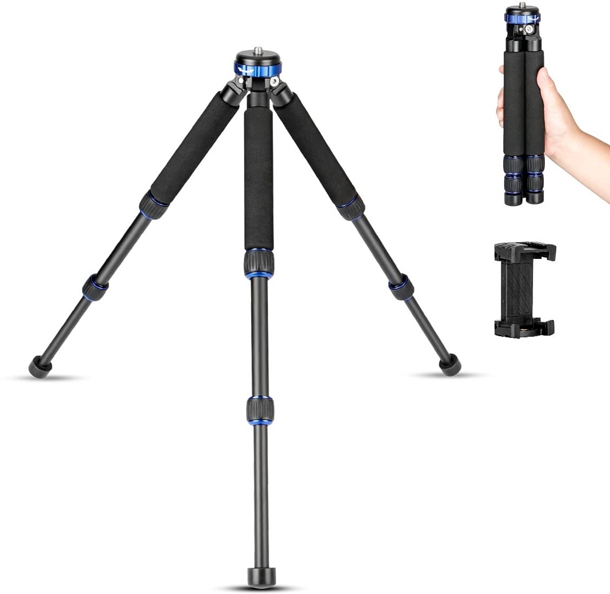 Elzusha - Mini Tripod voor DSLR en Smartphones met Uitbreidbare Poten