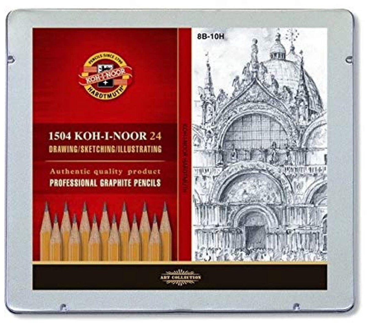 Elzusha - Grafiet Potlood Set 24 Stuks in Tin