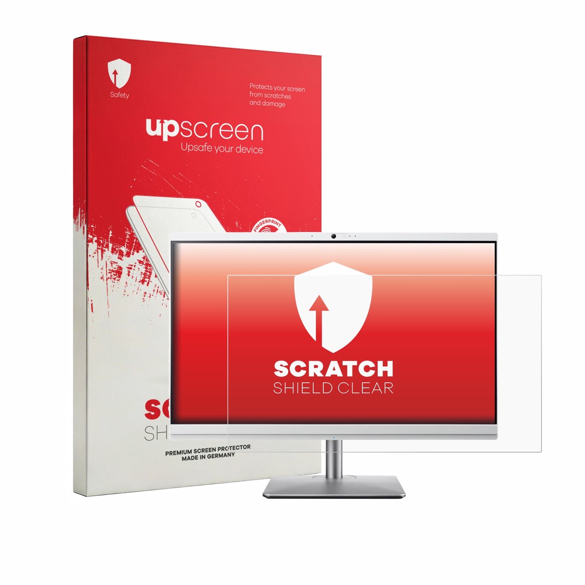 upscreen - Screenprotector voor Acer Aspire C24-195ES - Folie Beschermfolie transparant