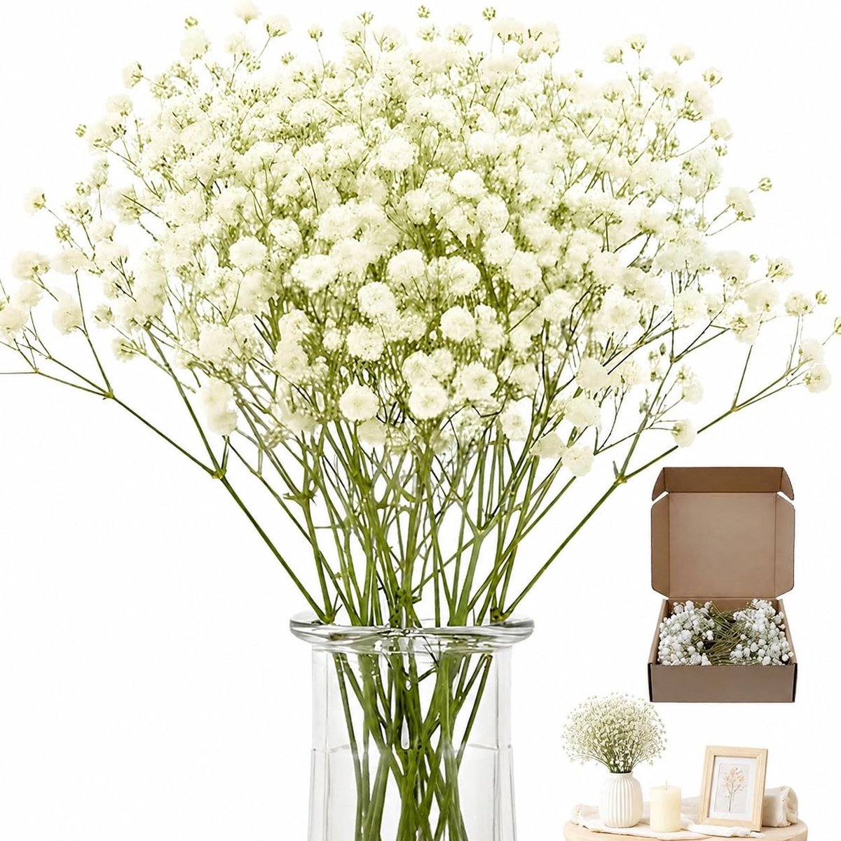Elzusha - 100 Stuks Dried Bloemen voor Decoratie en DIY