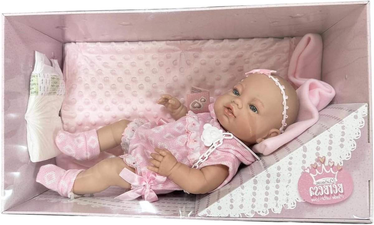 Babypop - Nieuwe pop - Kinderspel - Met accessoires - 42 cm - Roze