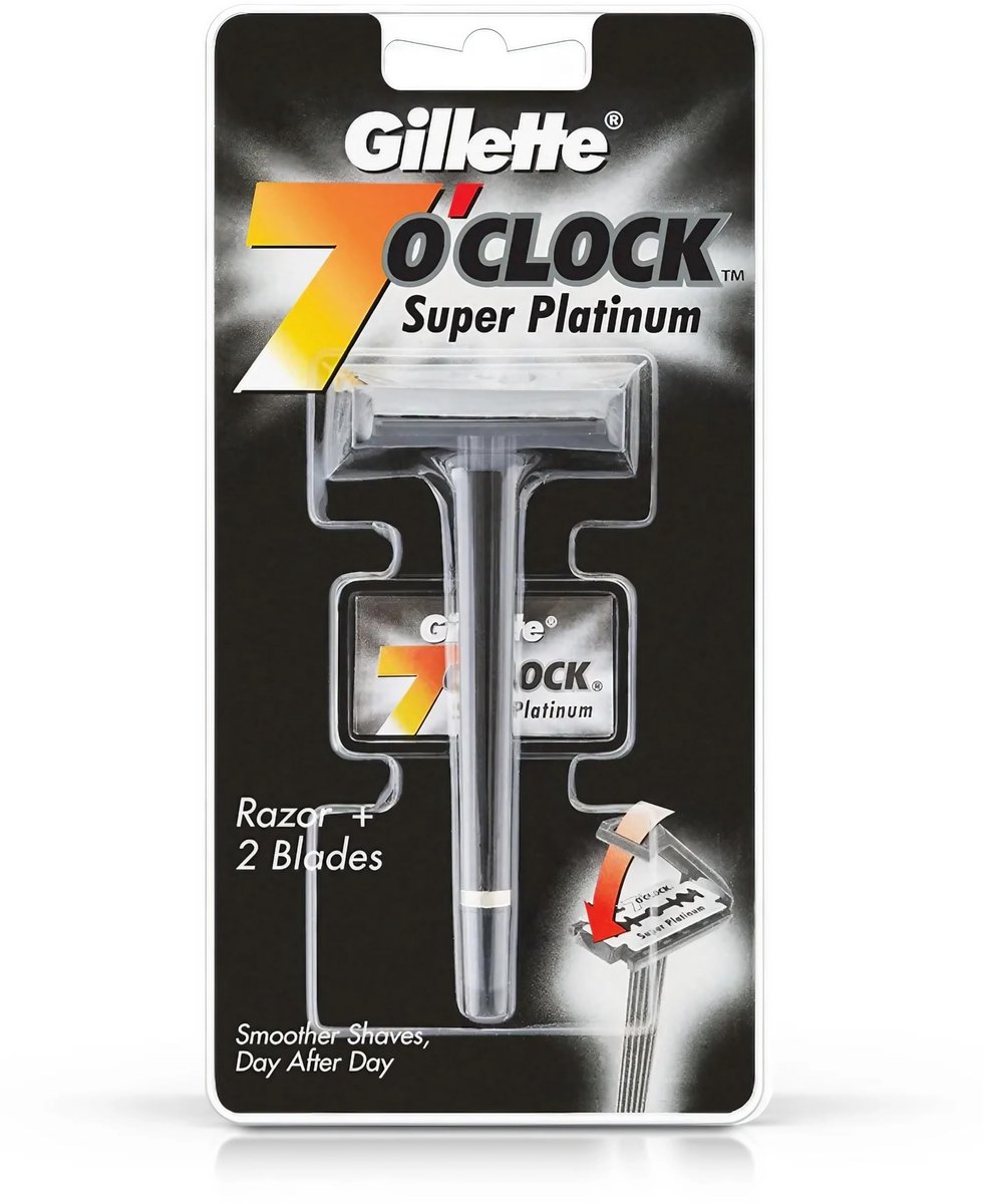 Elzusha - 7 o' Clock Super Platinum Scheermesjes - Voor een Perfecte Scheerbeurt