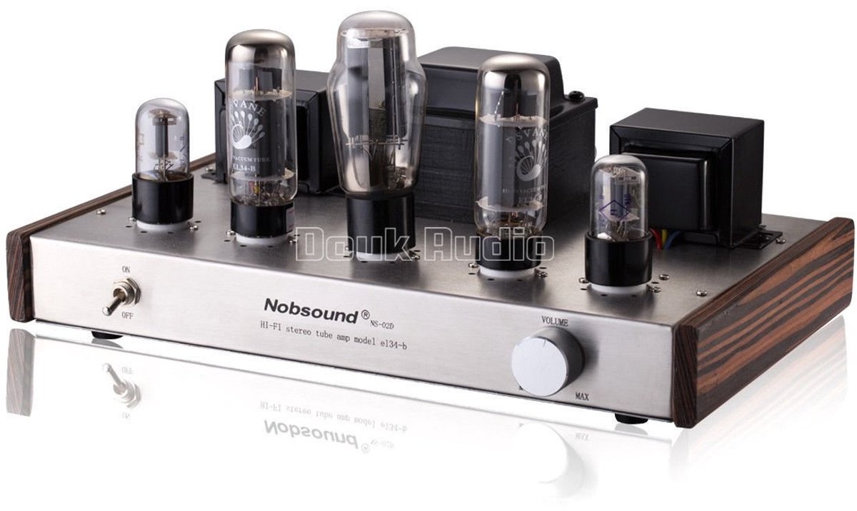 Solidchoice - HiFi Versterker EL34 Buizenversterker Stereo 2.0 12W