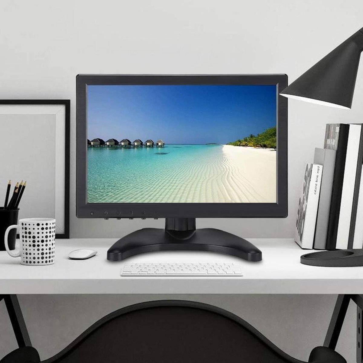 Draagbare Monitor - Full HD Scherm - Extra Beeld - Meerdere Ingangen - 10.1 Inch - Zwart